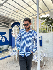 Blue Stripes Full Sleeve Shirt