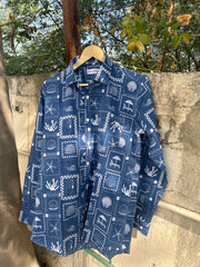 Coral Patch Print Full Sleeves Shirt