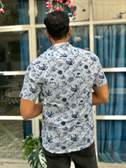 Cuban Collar Full Sleeve Shirt