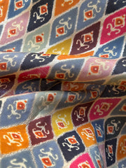 Multicolor Grid Hand Block Printed Kurta