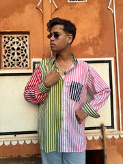 Colour Blocking Full Sleeves Shirt