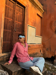 Red Stripe Full Sleeves Shirt