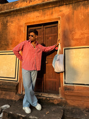 Red Stripe Full Sleeves Shirt