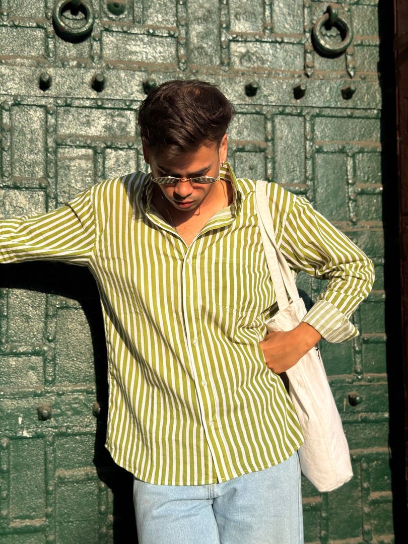 Green Stripe Shirt