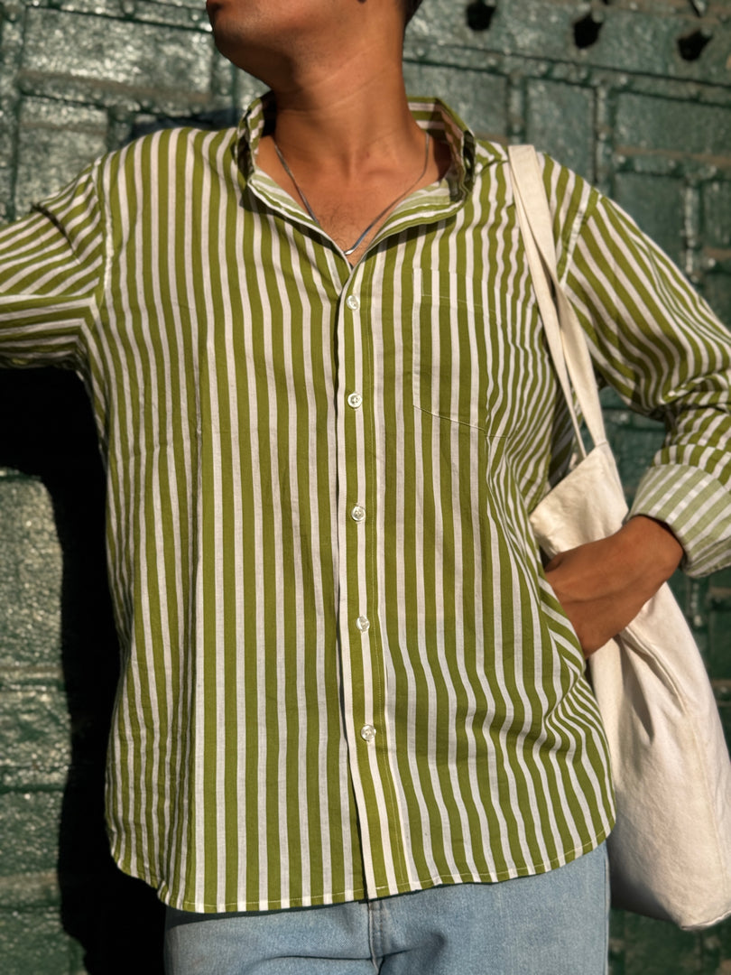 Green Stripe Shirt