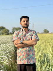 Colourful Swirl Half sleeve shirt