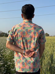 Colourful Swirl Half sleeve shirt